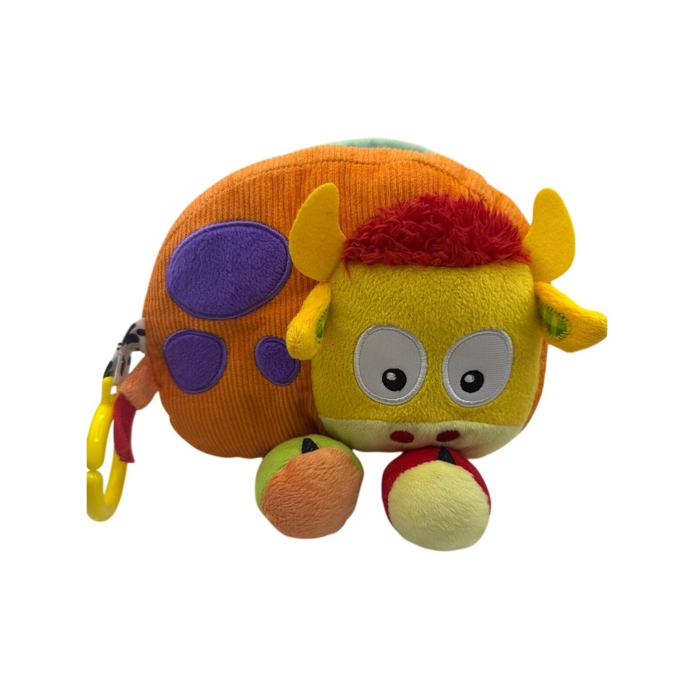 Kidsbooks Old MacDonald Had a Farm Soft Cloth Plush Cow Book with Stroller Clip